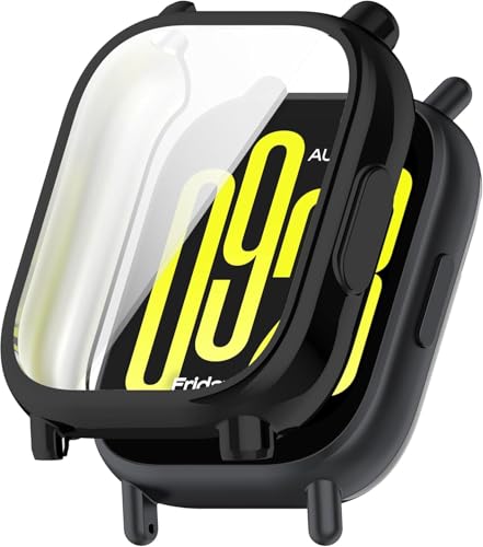 Image of M.G.R.J Soft & Flexible TPU Front Protection Case Cover for Redmi Watch 5 Active (2 inch inch) (Black)
