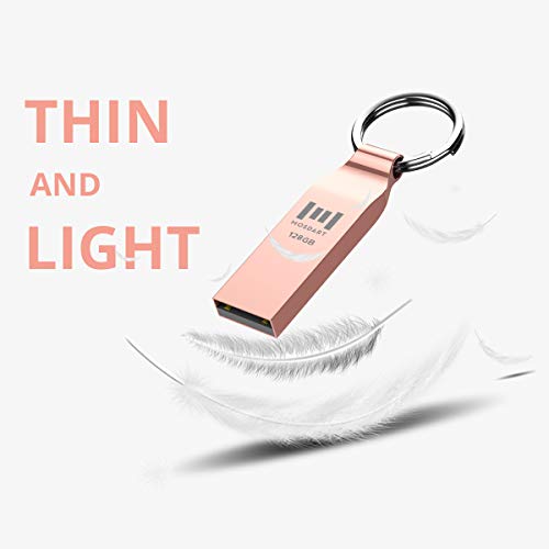 MOSDART 128GB USB 2.0 Flash Drive Metall Thumb Drive mit Schlüsselanhänger 128GB Wasserdicht Jump Drive 128G Memory… – Bild 8