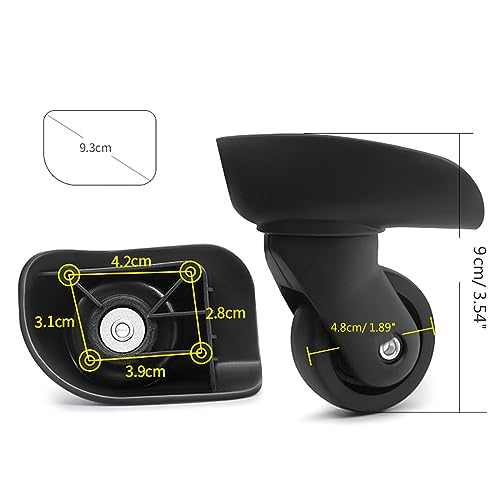 1Pair Luggage Suitcase Replacement Wheel Roller Hardware Repairing 360 Degree Caster Heavy Duty Wheel3