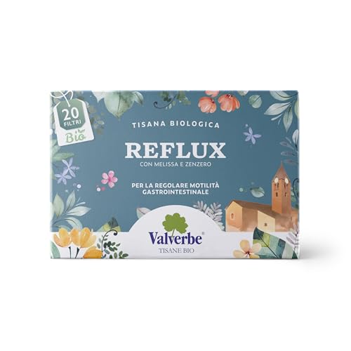 VALVERBE Tisane Reflux Biologico 20 Filtri - Pacco da 6 - 120 g
