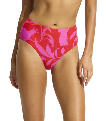 Seafolly Women's Standard High Waisted Full Coverage Low Legline Bikini Bottom
