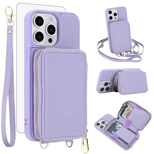 Étui coque portefeuille pour iPhone 14 Pro Max avec porte-cartes intégré