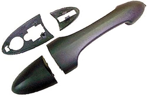 KarParts360 Para Ford Focus Manija de puerta exterior delantera - lado del pasajero o trasera - lado del conductor o pasajero negro (2000-2007)