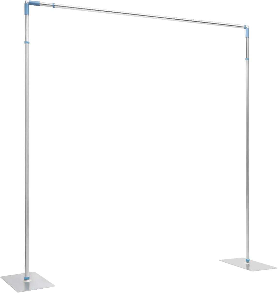 MOCHAG 10ft x 10ft Wedding Party Backdrop Stand Pipe Kit, Large Background Support System Curtain Frame Telescopic, Photography Backdrop Heavy Duty Stand for Wedding Party Photography Show, 10×10ft