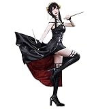 【Anlass】 Perfekt für Anime Spy Family Yor Forger Cosplay. Perfekt für Anime Expo, Anime Club, Manga Festival, Comic Con, Themenparty, Bühnenshow, Halloween, Weihnachten, Karneval, Ostern, Maskerade, Dinnerparty, Geburtstagsfeier usw. Geeignet zum Verschenken von Geschenken an Freunde, die Spy Family mögen.