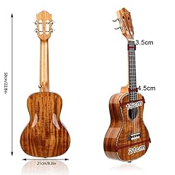 xinxinchaoshi Ukulele Ukulélé en Bois Massif de 23 Pouces avec Brillant Fini for Les débutants avec des Cordes de Sacs… - Les Beatles, Paul McCartney, John Lennon, RIngo Starr, George Harrison xinxinchaoshi Ukulele Ukulélé en Bois Massif de 23 Pouces avec Brillant Fini for Les débutants avec des Cordes de Sacs… – Image 2