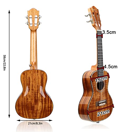 xinxinchaoshi Ukulele Ukulélé en Bois Massif de 23 Pouces avec Brillant Fini for Les débutants avec des Cordes de Sacs… - Les Beatles, Paul McCartney, John Lennon, RIngo Starr, George Harrison xinxinchaoshi Ukulele Ukulélé en Bois Massif de 23 Pouces avec Brillant Fini for Les débutants avec des Cordes de Sacs… – Image 3