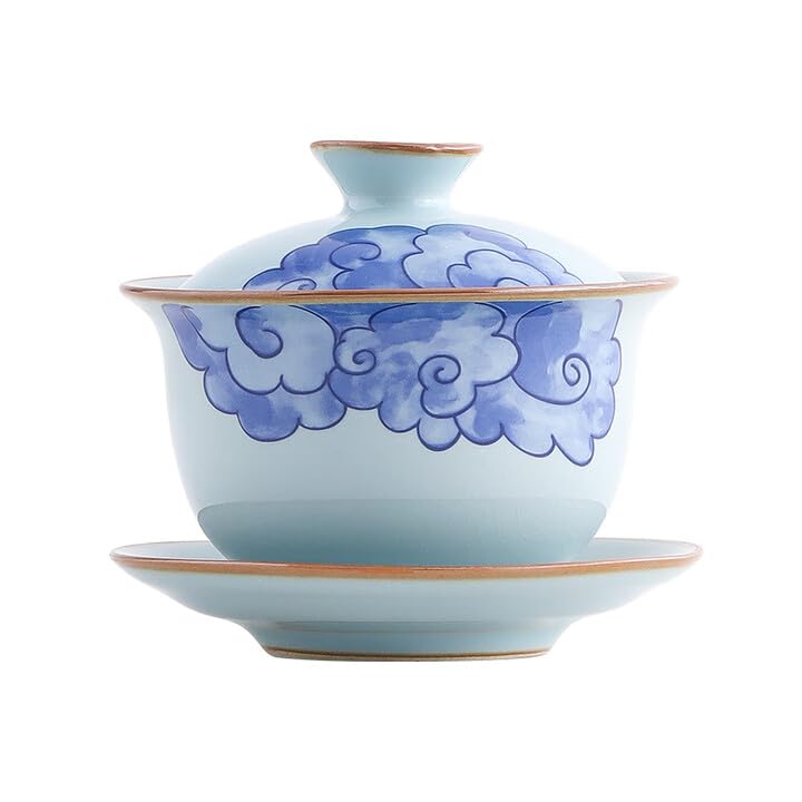 Gaiwan en céramique fait main style chinois de 150ml pour le thé Kungfu