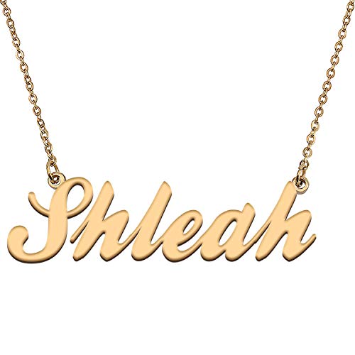 HUAN XUN Custom Personal Pendant Name Necklace Personalized My Best Friendship Gifts for Her Shleah