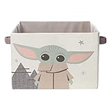 Lambs & Ivy Star Wars Grogu/Baby Yoda Foldable/Collapsible Storage Bin/Basket