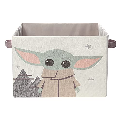 Lambs & Ivy Star Wars Grogu/Baby Yoda Foldable/Collapsible Storage Bin/Basket