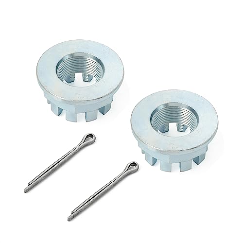 2Pcs Rear Axle Castle Nuts 20mm & Pins For HONDA Foreman Rancher Recon TRX 250 350 400 420 450 500 Rincon 650 680 Pioneer 500 700 1000 90304-HM7-A10 - Thumbnail 2
