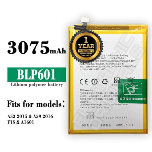 Image of BLP601 Battery for Oppo F1S /A59 /A59M /A59S /A53 /A53T /A53M Battery with 1 Year Warranty**** (U159)