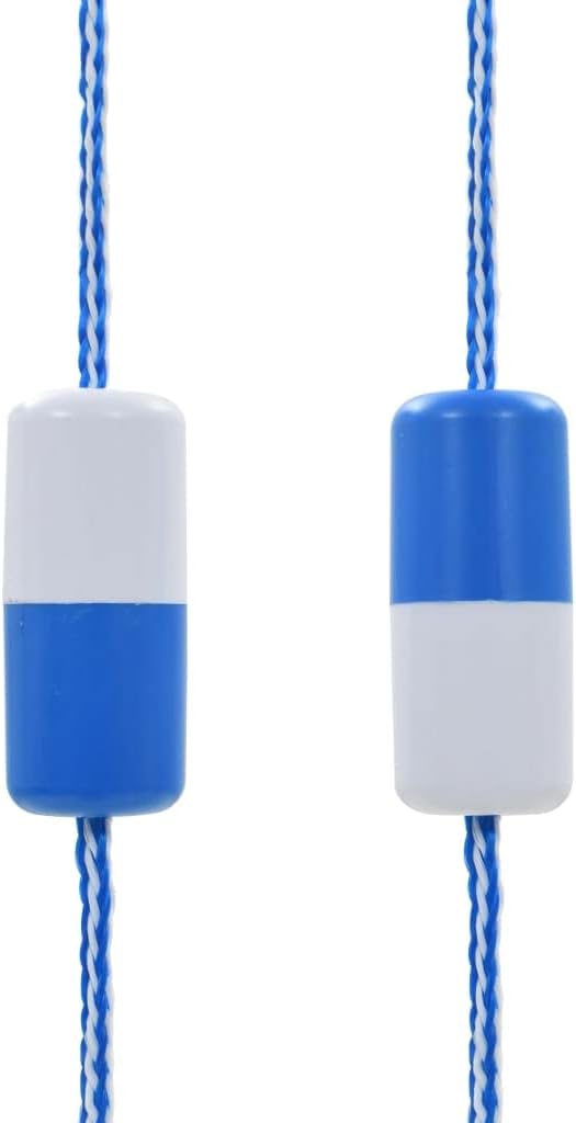 Durable Outdoor Portable Swimming Pool Safety Divider Rope, 19.7-Foot Blue & White ABS Plastic, for Clear Pool Area Demarcation, Enhancing Safety Around hot tub, spa