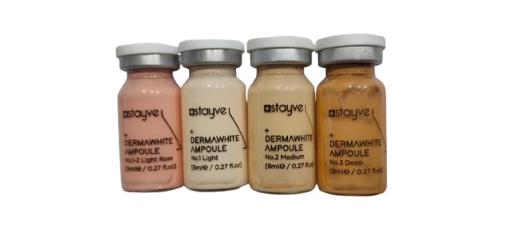 Original Stayve company Ampoules (No.3 Deep, No.2 Medium, No.1 Light, No.1-2 Light Rose) 8ml x 4pcs-image-42