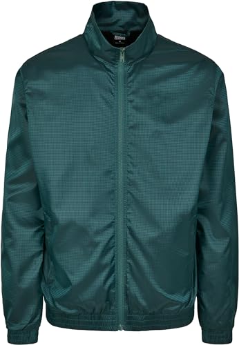 Urban Classics Herren Jacquard Track Jacket Sportjacke, per Pack Grün (Bottlegreen 02245), Small (Herstellergröße: S)