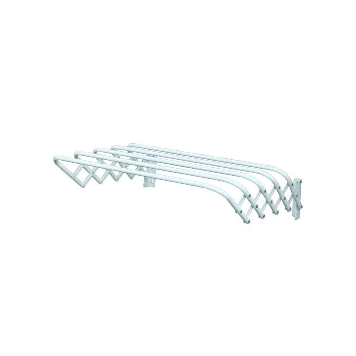 Étendoir mural extensible pour optimiser le balcon ou la salle de bain