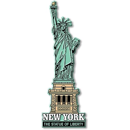 New York City Statue of Liberty Jumbo Magnet by Classic Magnets, 3D Rubber Vintage-Style Collectible...