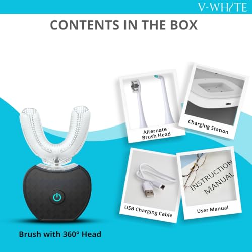 V-White PR_001 Ultrasonic U-Shaped Toothbrush thumb #7