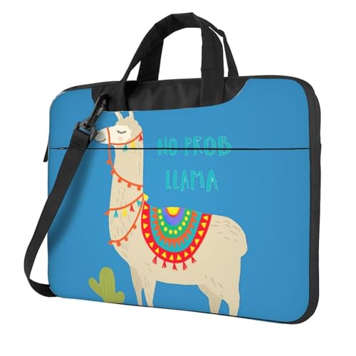 Sac ordinateur lama et cactus pour homme et femme avec bandoulière