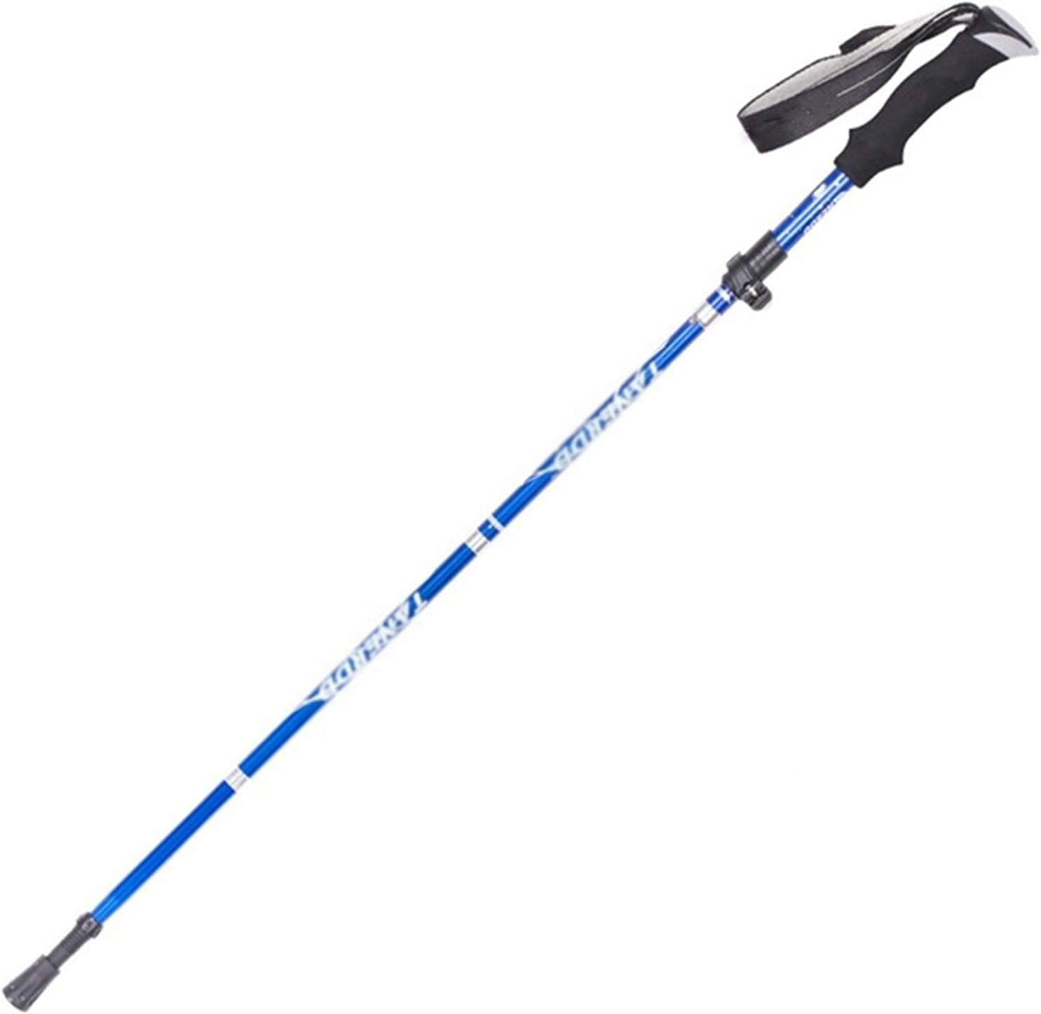 Trekking Poles, Foldable and Portable Hiking Trekking Poles, Strong Grip and Soft and Comfortable Handle, Sturdy and Durable, Suitable for Men and Women (Blue Short)