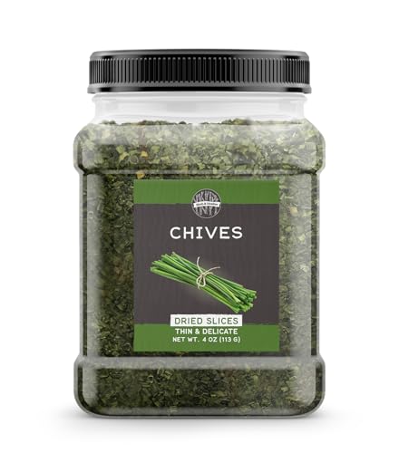 Birch & Meadow 4 oz of Dried Chives, Thin & Delicate, Sauces & Soups