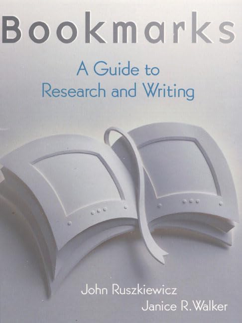 Bookmarks: A Guide to Research and Writing
