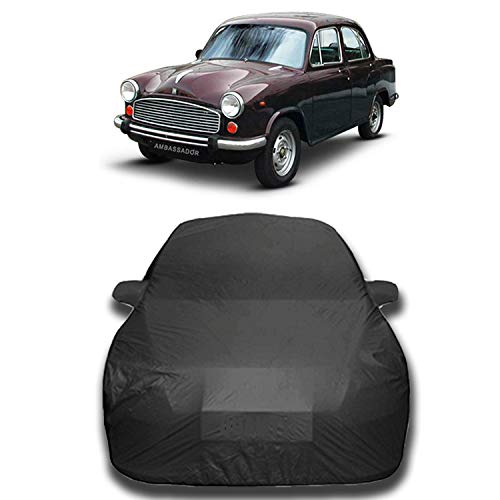 CREEPERS Water Resistant Car Cover for HM Ambassador (Gray with Mirror Pocket)