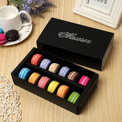 20pcs White/Pink/Green/Black/red Macaron Box Packaging Drawer Type 20.55.45.3cm (A)