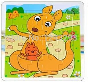 Cartoon Animal Baby Jigsaw Board Puzzles 2-5 Years Old Child Tangram Wooden Kids Toys Puzzle Educational Learning Toys Unisex