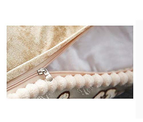 Elegante copricuscino floreale ricamato per