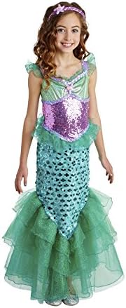 Happy Haunts Blue Seas Mermaid Costume, Medium 8-10