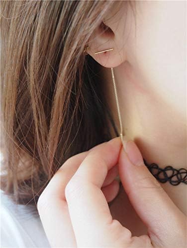 Orecchini da donna in argento 925 con perle minimaliste