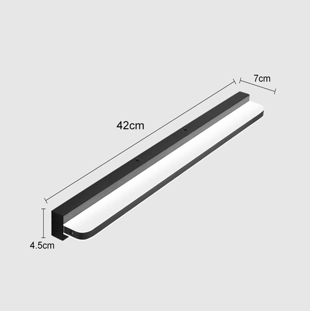 Lampes Led Pour Miroir de Courtoisie Applique Murale Pour Miroir de Salle Den Panneau Led Intégré Éclairage Pour Miroir Éclairage Pour Maquillage Lampe En Acier Inoxydable Pour Miroir de Salle
