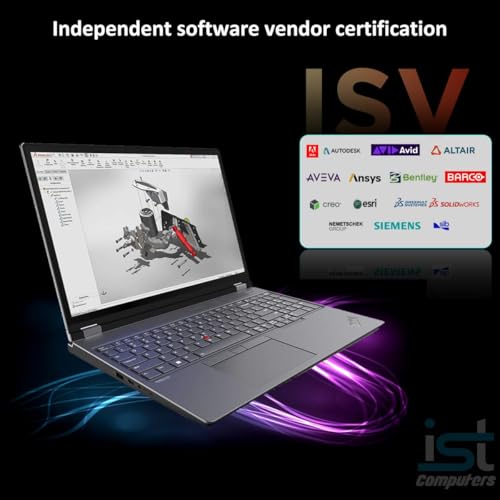 Image of Lenovo ThinkPad P16 Mobile Workstation Laptop (16 inch UHD+ 4K+, NVIDIA RTX 3500 Ada 12GB, Intel Core i7-14700HX, 64GB DDR5, 2TB SSD) for Engineer, Architect, Designer, Fingerprint, IST Hub, Win 11 Pro
