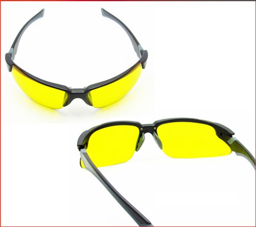 proSPORT Safety Yellow Sun Glasses Z87 Men Women Protective Night Vision Anti Glare Driving Riding3