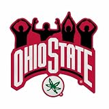 Rico Industries NCAA Ohio State Buckeyes O-H-I-O Hand Sign Shape Cut Pennant - Home and Living Room Décor - Soft Felt EZ to Hang