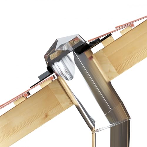 Sun Tunnel For Pitched Roof-Monodraught Sunpipe Kit-Extendable Rigid Solar Tube For Tiles, Improves Lighting In Home. Collects Outdoor Light & Transforms A Dark Room, Reduces Electric Lighting-300mm
