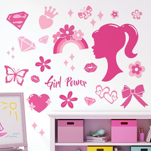 Vinilo Decorativo Mfault Pink Girl Power 35x16 pulgadas