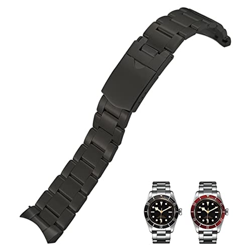 Bracelet de montre en acier 904L massif 22mm style Tudor Black Bay haut de gamme
