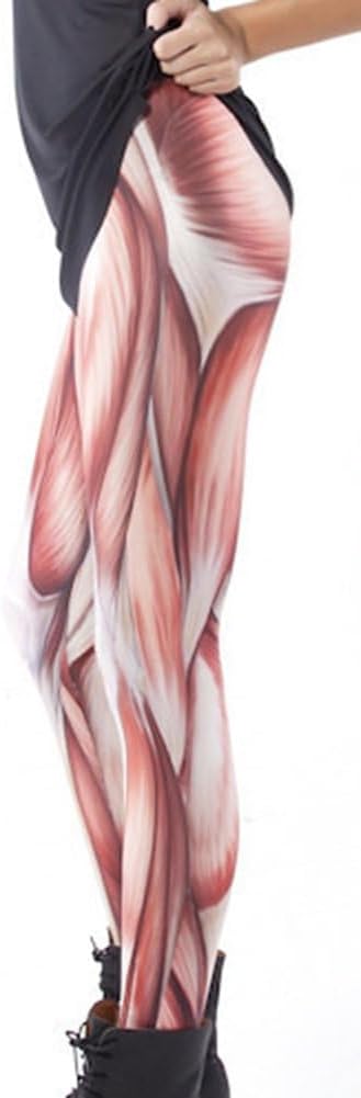 Sister Amy Girl 3D Printed Geometric Figures Ankle Elastic Tights Legging - Image 3