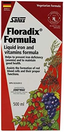 Floradix liquid iron Formula 500 milliliter