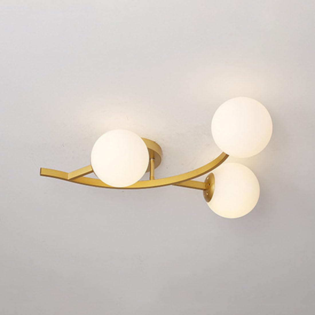 Lampe à bulles 3 têtes crème pour salle à manger et design moléculaire moderne