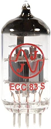 JJ Electronic ECC83 Preamp Tube, Clear, 6.35mm Jack, Tube Amplifier, Guitar, Hi-Fi Amplifiers, 3 Bands