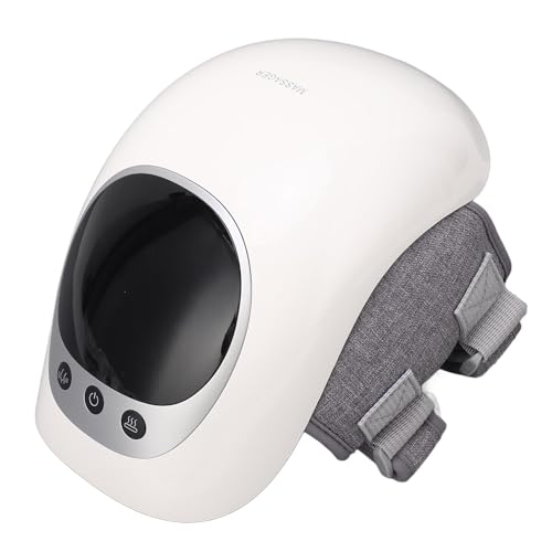 Luqeeg Knee Massager, Cordless Knee Massager with Infrared Heat and Vibration, 3 Gear Adjustable Multifunctional Portable Knee Massager, Knee Pain Relief for Swelling Stiff Joints