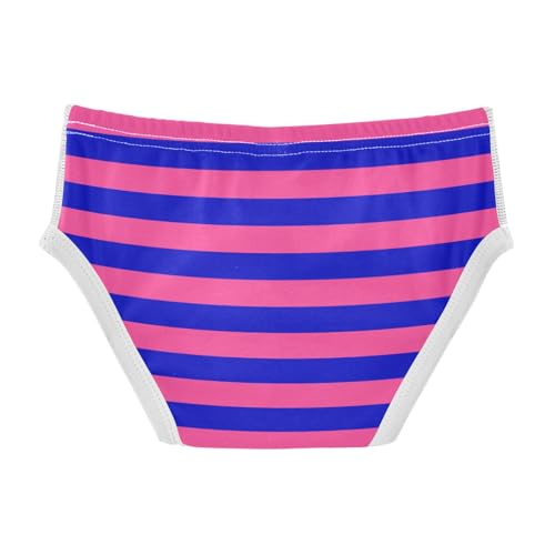 Dark Pink Navy Stripe Toddler Boy's Underwear 2T2