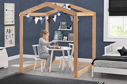 Delta Children Homestead Wood Indoor Playhouse - Greenguard Gold Certified, Natural - Thumbnail 2