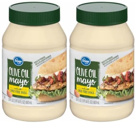 Olive Oil Mayo Mayonnaise (Pack Of 2 Jars) 30 oz. Each Jar