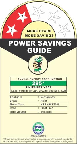 Image of Haier 445 L 2 Star Frost Free Bottom Mount Double Door Refrigerator|Convertible 14-in-1|Jhukna Mat-Bottom Freezer|Digital Display Panel|Triple Inverter|Twist Ice Maker (HRB-4952CKG-P, Black Glass)