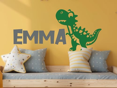 Personalized Baby Dinosaur Wall Decal – Custom Peel and Stick Vinyl Sticker for Nursery, Kids Room, or Playroom – Cute and Removable Dinosaur Decor for Boys and Girls - Image 6